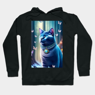 Illuminating British Shorthair Hoodie